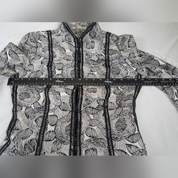 Andrew Gn Suit Jacket Black/White Size 40(M) - Picture 13 of 16